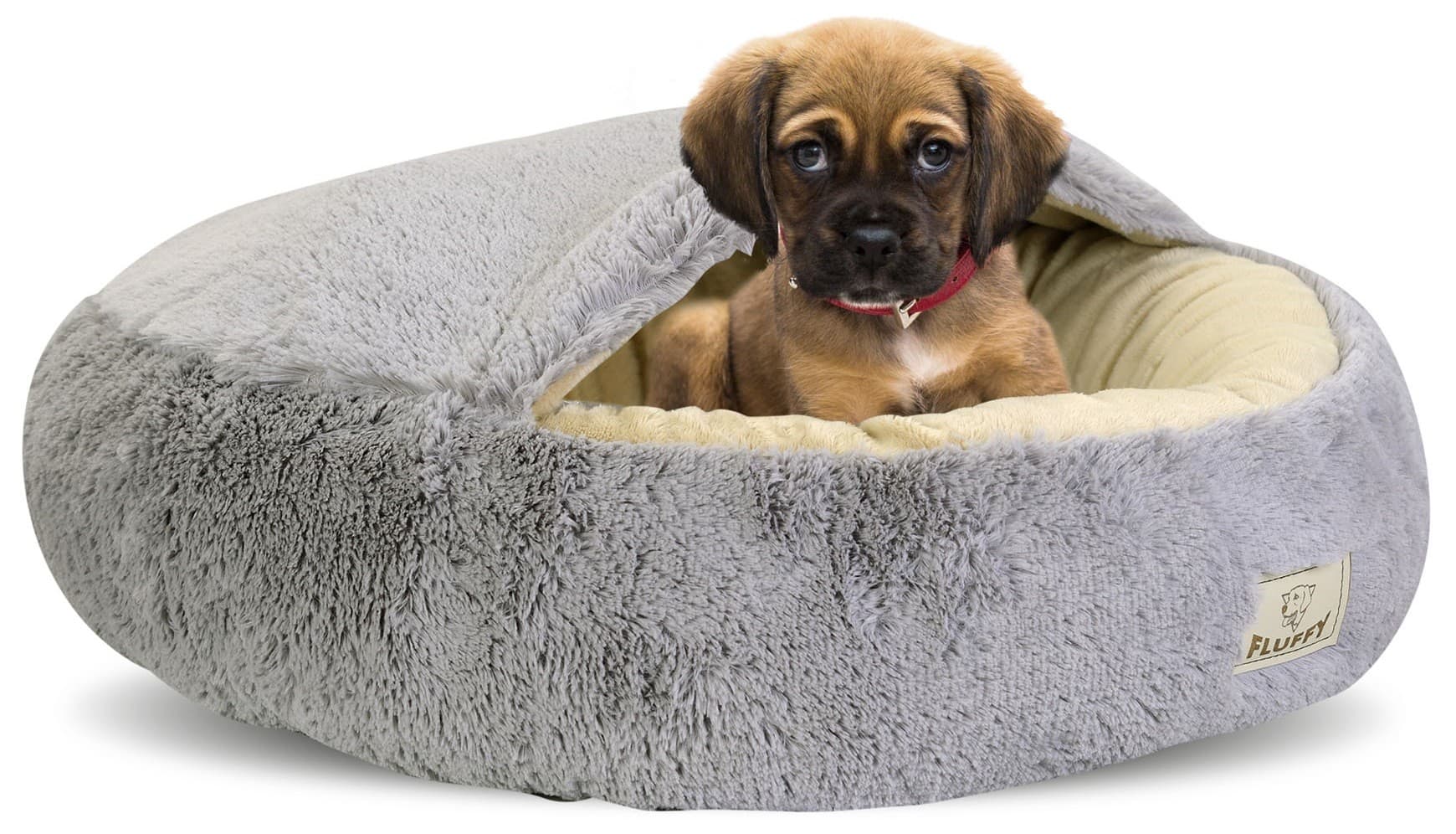 Legowisko dla psa FLUFFY 80 cm Jasnoszare