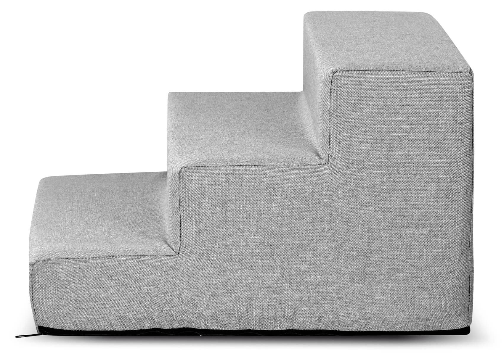 Schodki dla psa lub kota 3 stopniowe ROZBIERALNE antyslip Szare