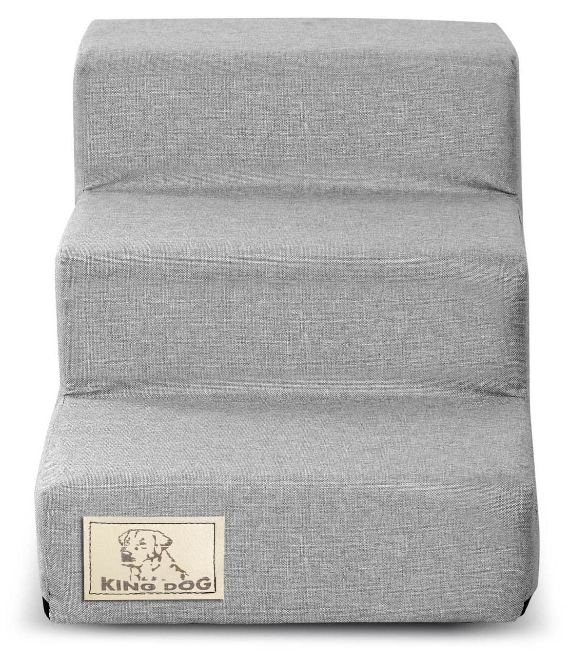 Schodki dla psa lub kota 3 stopniowe ROZBIERALNE antyslip Szare