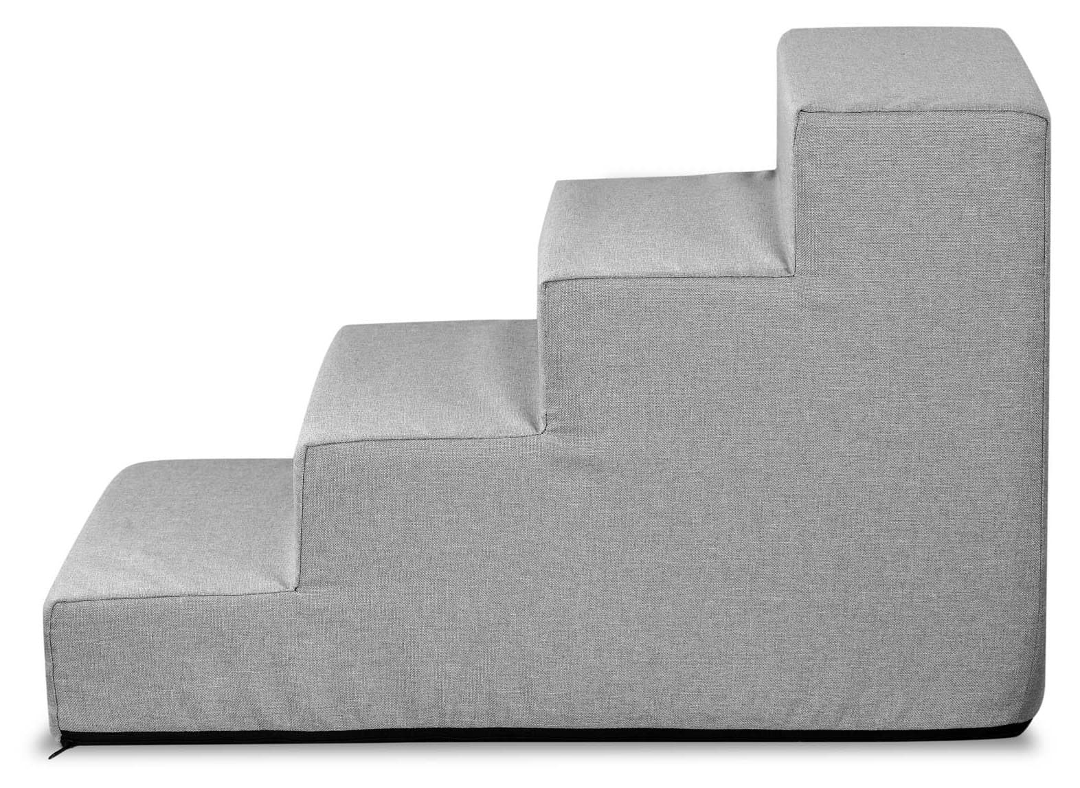 Schodki dla psa lub kota 4 stopniowe ROZBIERALNE antyslip Szare